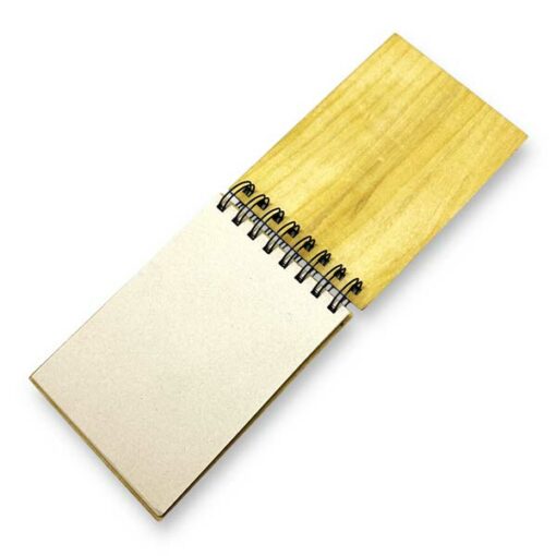 Anotador A6 Tapas de Madera con logo - Imagen 4