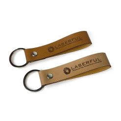 Llavero Cinta de Cuero Eco con logo