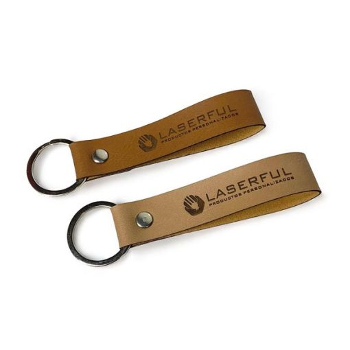Llavero Cinta de Cuero Eco con logo