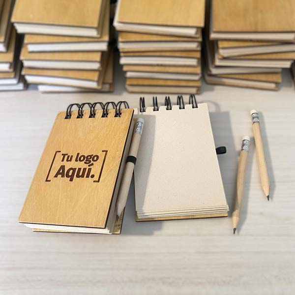 Set Anotador A7 Mini de Madera con Lápiz - Imagen 4