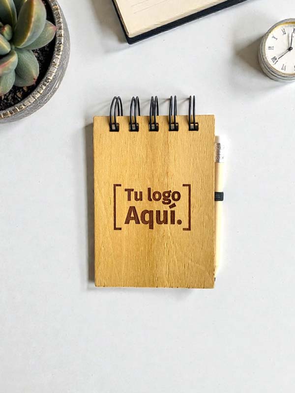 Set Anotador A7 Mini de Madera con Lápiz - Imagen 7